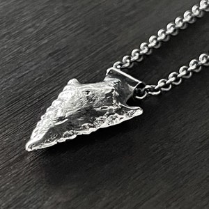 Arrowhead Pendant, Bronze Age Arrowhead, Silver Arrowhead