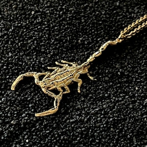 Collier Scorpion, Pendentif Scorpion, Scorpion en or, Pendentif Scorpion