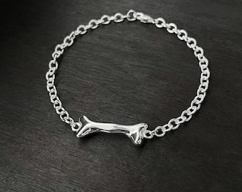 Sterling Silver Bone Bracelet- Cast From Real Bones - Etsy