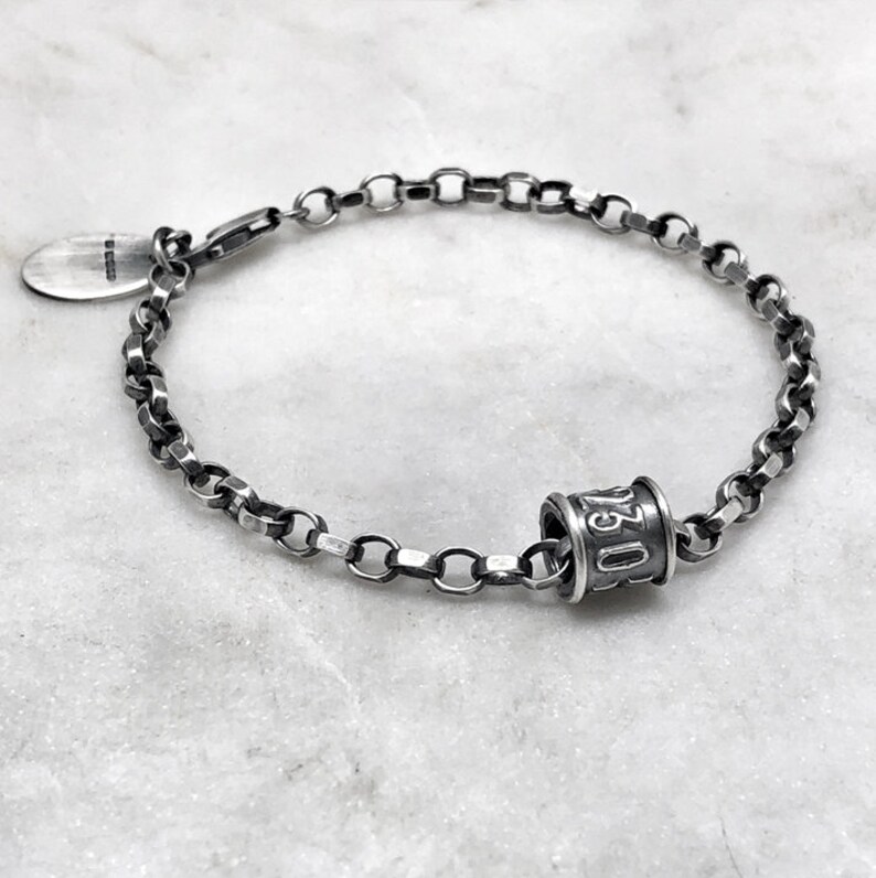 Single Oxidised Bird Leg Ring Bracelet