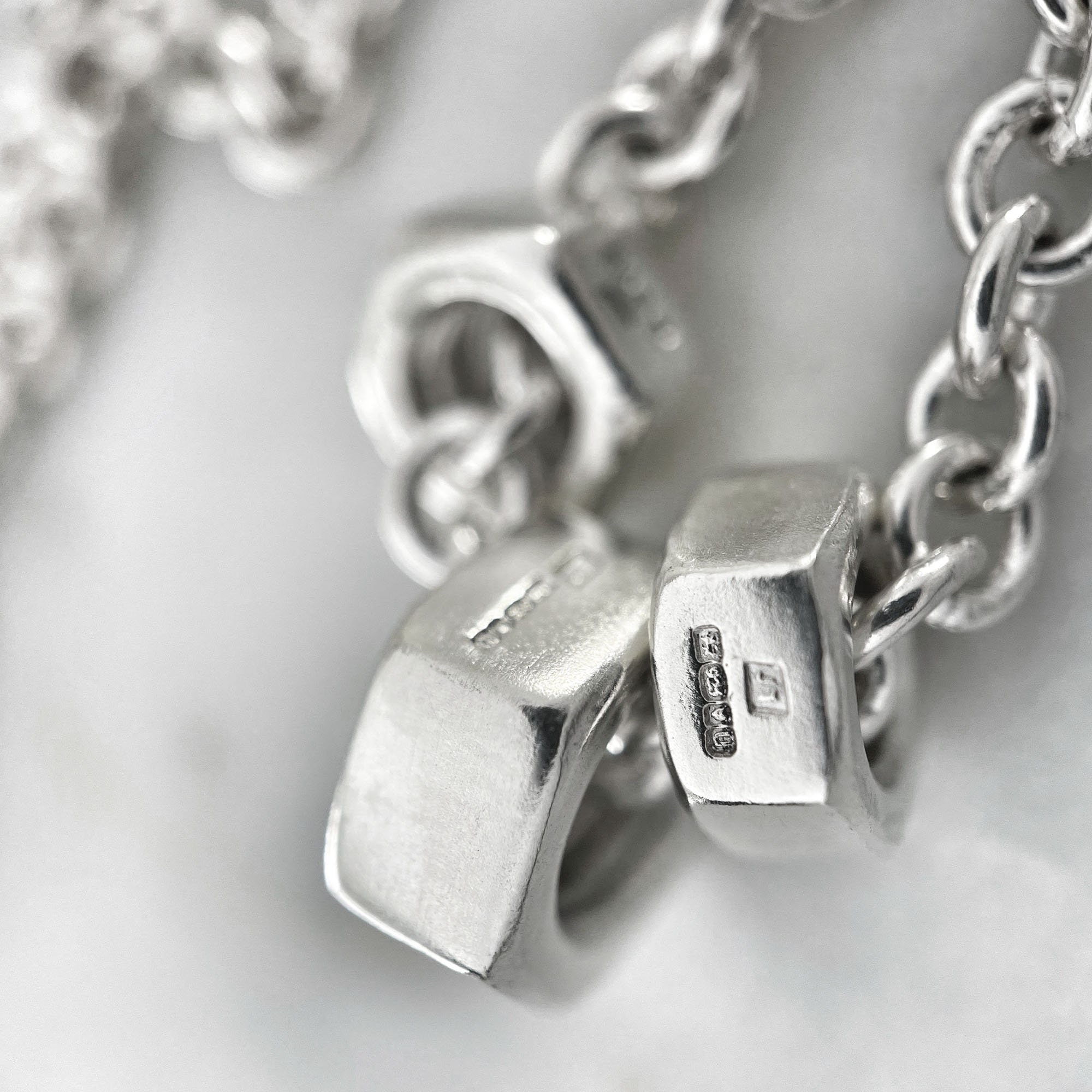 Hexagon Nut Necklace, Silver Hex Nut, Father's Day Gift