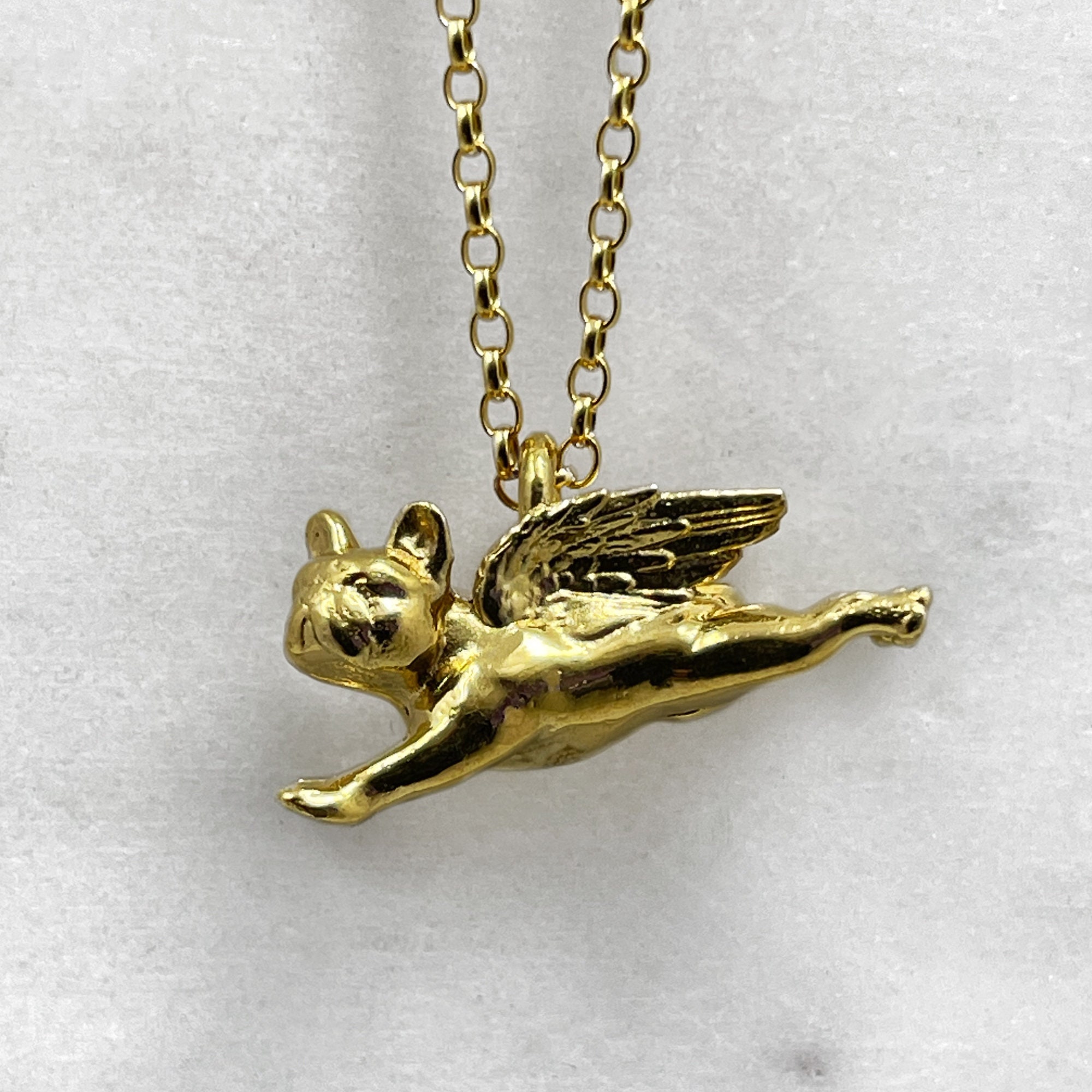 14K ブルドッグ ペンダントトップ-