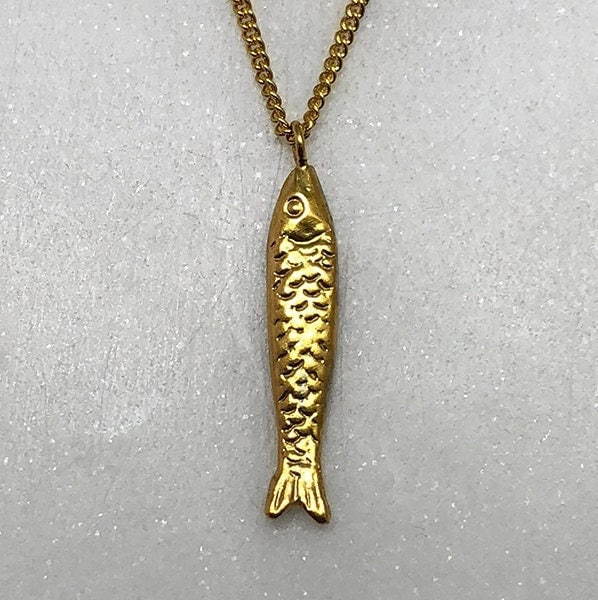 Mahi Mahi v.3 Fish Necklace in Sterling Silver | Castil