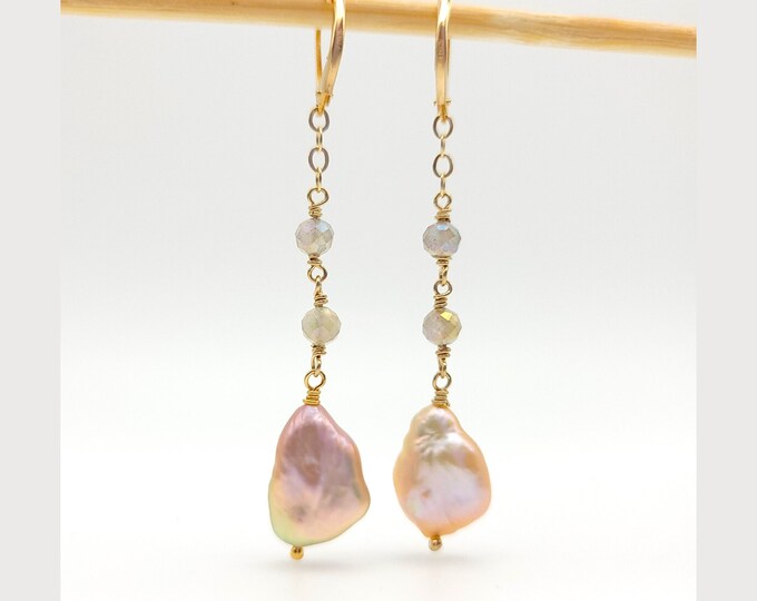 Prima Ballerine Esquisite Cultured Freshwater Pearls Dangle Earrings