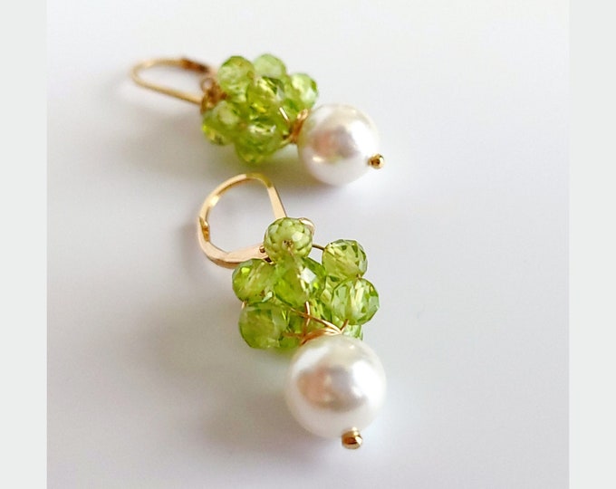 Fearless Heart Peridot Earrings