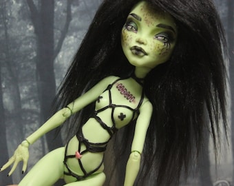 Monster high repaint OOAK shibari doll