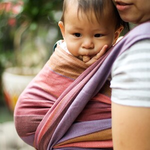 Fular tejido para bebé - Daiesu Wungu - portabebés para recién nacidos y niños pequeños, regalo para mamás primerizas, portabebés de viaje, regalo para baby shower
