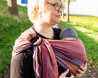 Ring Sling Baby Carrier - Daiesu Wungu - baby carrier newborn to toddler, gift for new mom, travel carrier, baby shower present