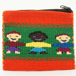 Gewebte Geldbörse, Portmonee, Coin Pouch, Woven Guatemalan Coin Purse, Geldbeutel für Kinder, Karikaturtasche, Kinderhandtasche