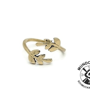 Handmade brass ring, adjustable, minimalist ring, filigree ring, geometric, brass