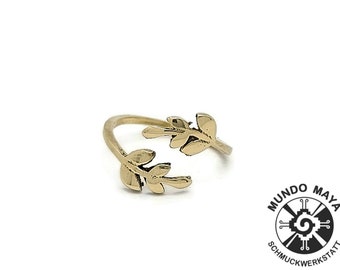Handgefertigter Messingring, verstellbar, minimalistischen Ring, filigraner ring, geometrisch, brass