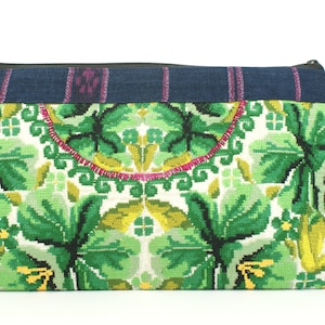 Bolso Floral Bordado, Bolso para Mujer, Bolso Huipil, Bolso Maquillaje, Textiles Guatemala, Bolso Clutch, Monederos