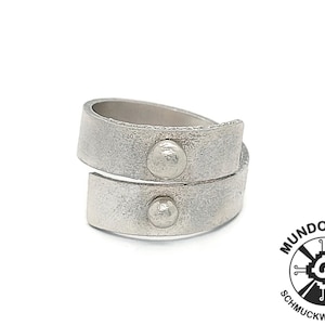 Handmade 925 silver ring, textured silver wrap ring, adjustable ring, minimalist ring, spiral ring