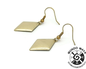 Handmade Minimalist Brass Earrings, Brass Earrings, Circle, Simple, Brass Earrings, Women's Earrings, Golden Earrings
