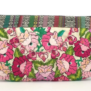 Bolso Floral Bordado, Bolso para Mujer, Bolso Huipil, Bolso Maquillaje, Textiles Guatemala, Bolso Clutch, Monederos