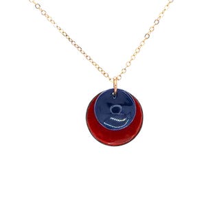 Enamel Chain pendant, Enamel Chain pendant, Cloisonné pendant, Enamel necklace, Copper pendant, Enamel pendant