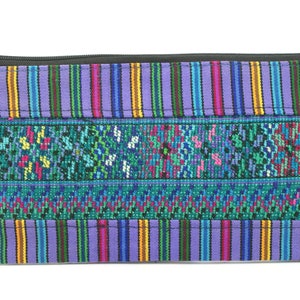 Bolso huipil guatemalteco, estuche para lápices, estuche para lápices, estuche para lápices, bolso universal, tejido a mano, bolso con cremallera