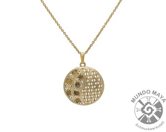 Handgefertigter minimalistischer Kettenanhänger aus Messing, Brass chain pendant, Halskette, Schlicht, Goldene Halskette