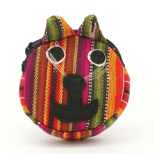 Gewebte Geldbörse, Portmonee, Coin Pouch, Woven Guatemalan Coin Purse, Geldbeutel für Kinder, Karikaturtasche, Kinderhandtasche
