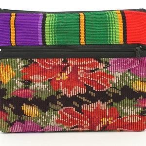 Bolso bordado, bolsa de tabaco, bolso huipil, bolso de maquillaje, textiles de Guatemala, bolso clutch, carteras, bolsa, bolso pequeño