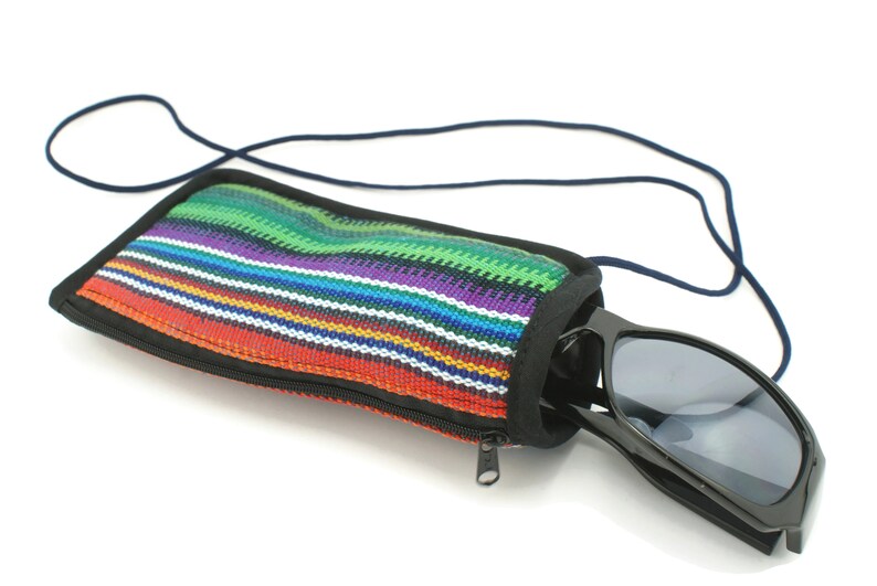 Brillentasche,gepolsterte Brillentasche,Embroidered Eyeglasses Case,Brillenbeutel,Sonnenbrillenhalter,Stofftasche Bild 4