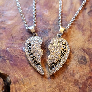 Mother/Daughter Matching Split Heart Necklaces