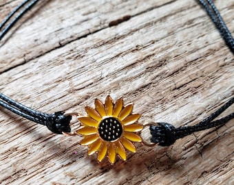 Pinky Promise Best Friends Sunflower Bracelet Duo