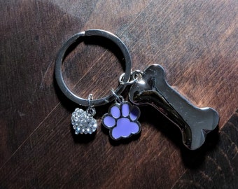 Animal Lovers Stainless Steel Bone Keychain