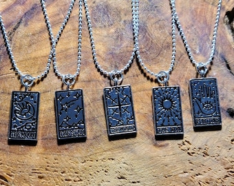 Tarot Card Necklace, Fortune Necklace