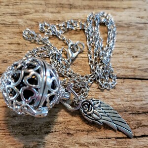 Angel Caller Pendant Economy locket black image 2