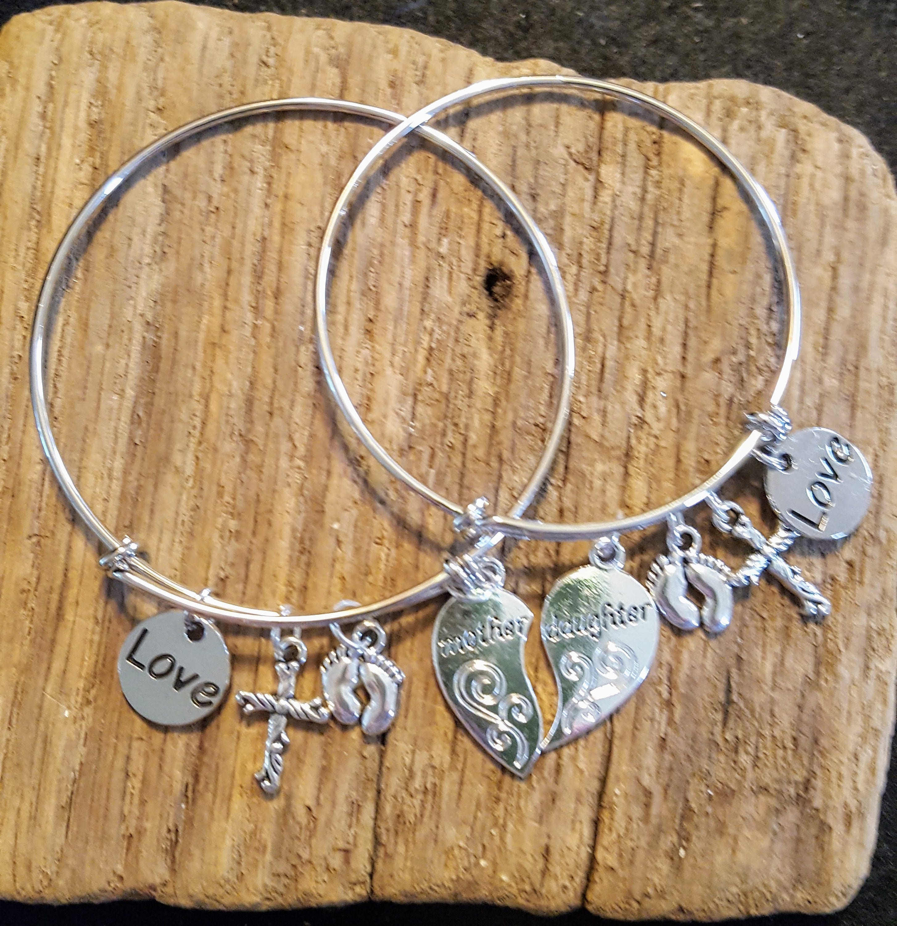 Mother/daughter Charm Bracelets Etsy