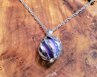 Angel Caller Pendant, twisted locket