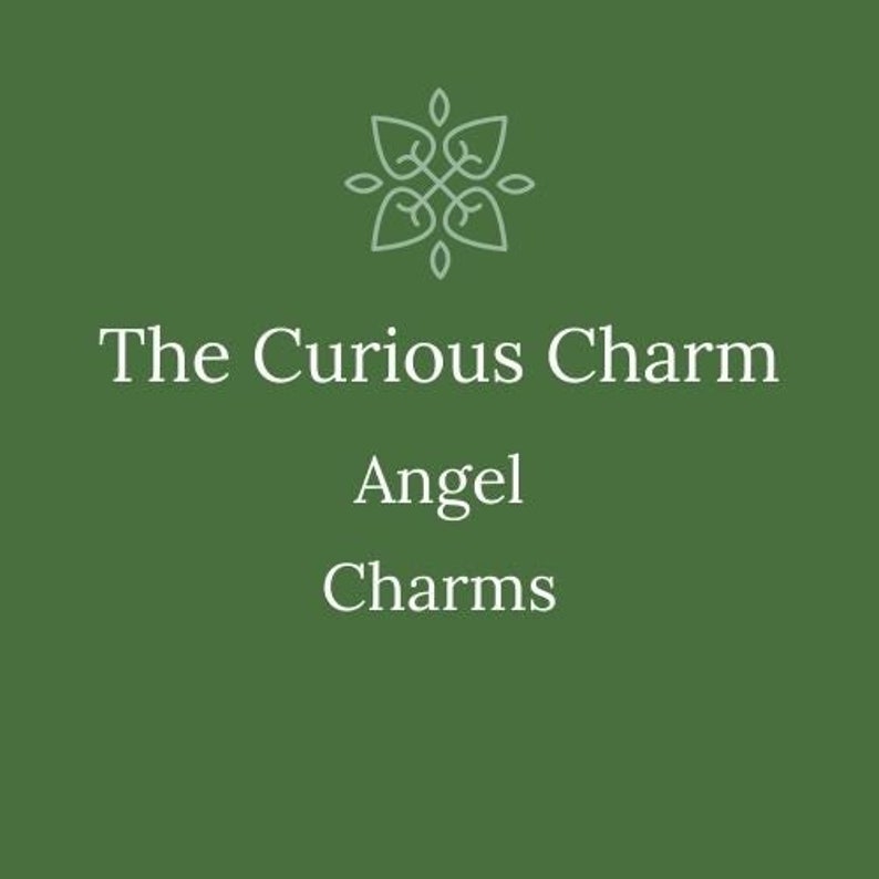 Angel Charm, add on for charm bracelets, gems, add on for necklace, lockets, angel callers, keychains image 1