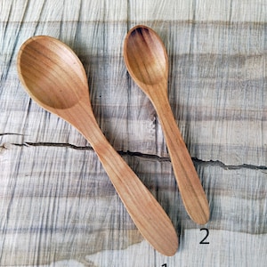 Cherry Wooden spoon, Carved Wood Spoon, Coffee spoon, Honey Spoon