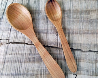 Cherry Wooden spoon, Carved Wood Spoon, Coffee spoon, Honey Spoon