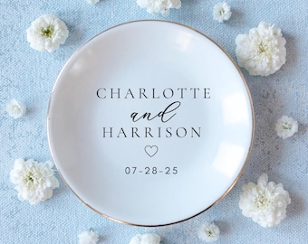 Engagement Gifts, Personalized Ring Dish, Wedding Ring Dish, Gifts for Couple, Engagement Gifts for Her, Gift for Bride, Ring Holder Dish