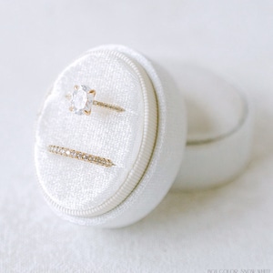 Velvet Ring Box 2 Slot | Custom Wedding Ring Box | Engagement Ring Box | Double Slot | Single Slot | Modern Ring Box | Custom Ring Box