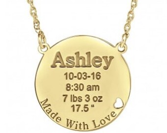 Push present - new mom necklace - push present for mom new mom jewelry new mommy gifts necklace custom name, new mom child name necklace