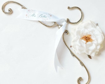 Wedding Dress Hanger Gold Vintage Style with Swivel Neck, Antique Wedding Gown Hanger, Vintage Bridal Hanger, Gold Bridal Hanger