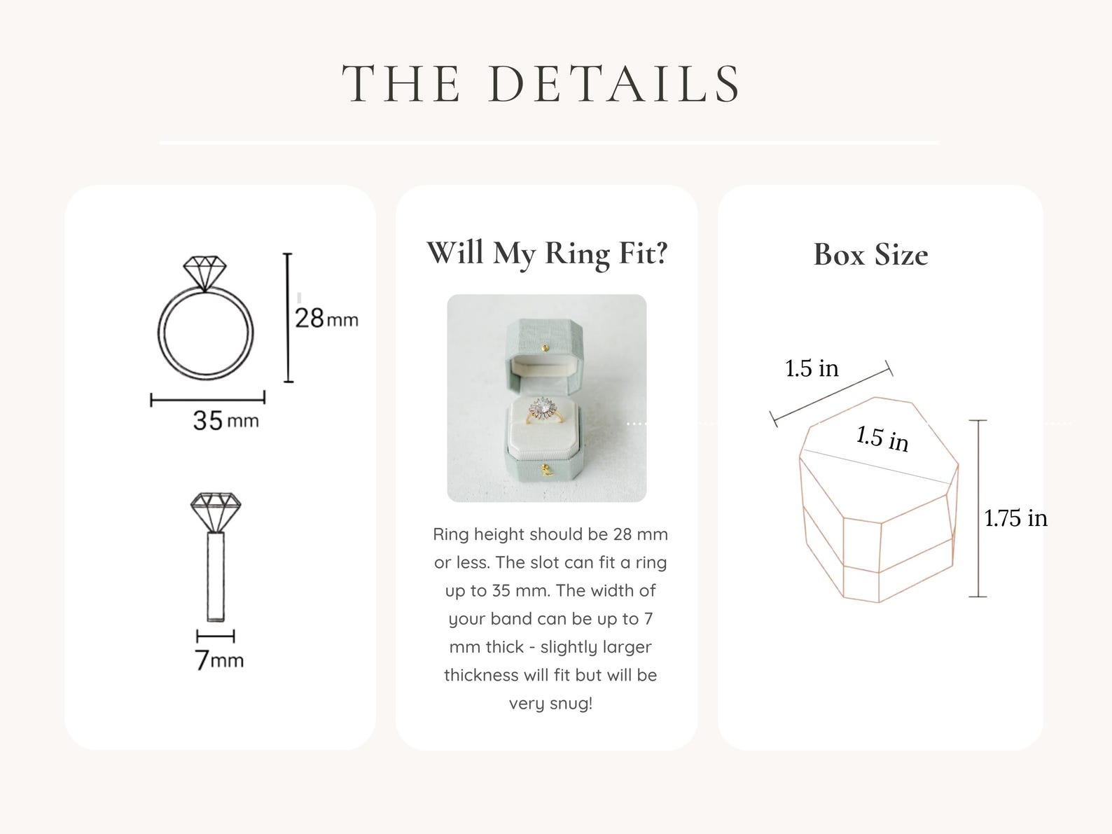 2 Slot Ring Box, 2 Slot Wedding Ring Holder, Two Slot Wedding Ring Box ...