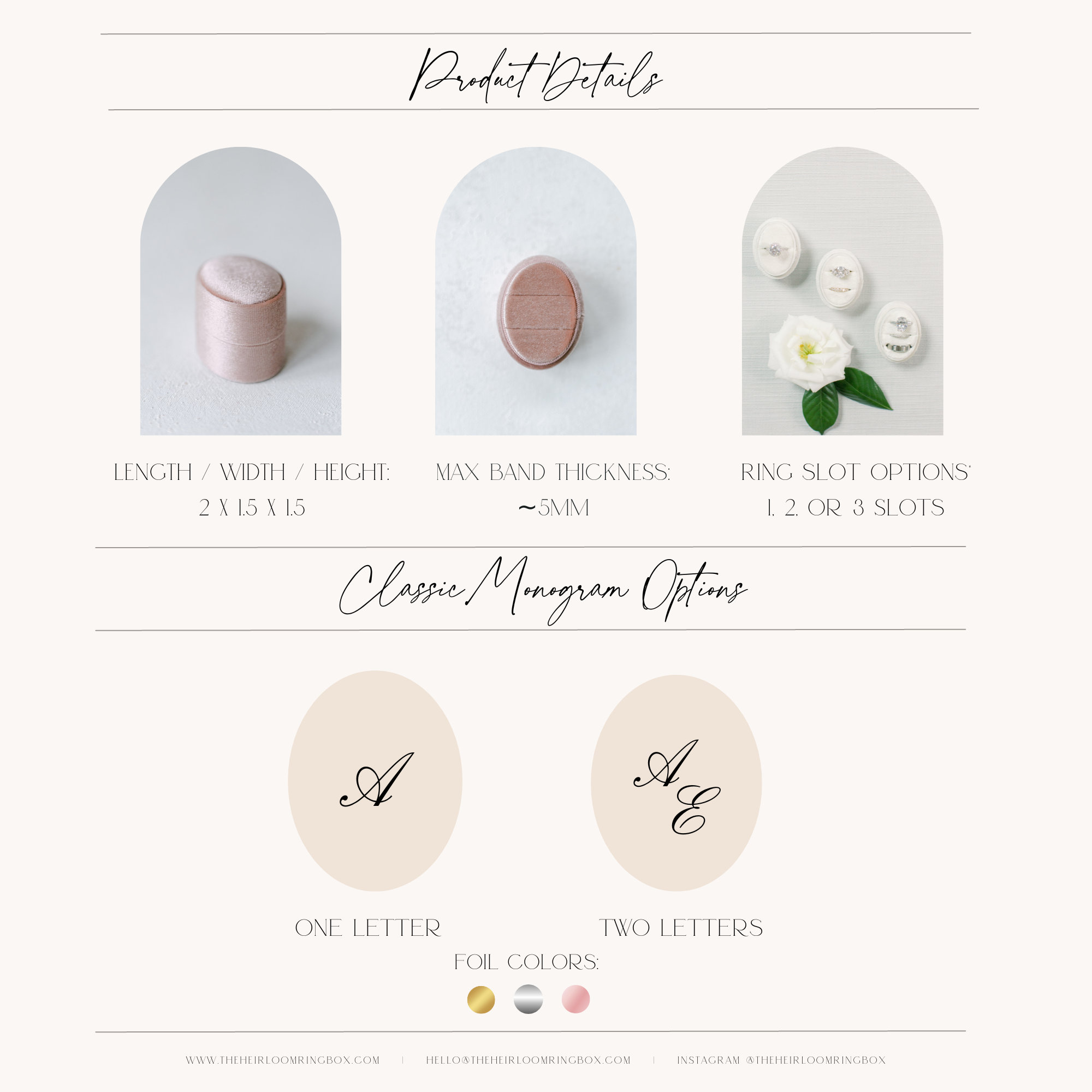 3 Slot Ring Box Wedding Velvet, 3 slot Custom Wedding Ring Box, Engagement, White, Triple Slot, Modern Ring Box, Custom Box Oval Triple