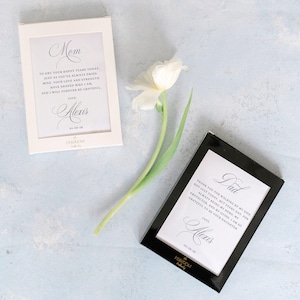 Cadeau mouchoir de mariage pour les parents, cadeau de mariage pour la mère de la mariée, cadeau de mariage pour le père de la mariée, cadeau personnalisé de sa fille image 6