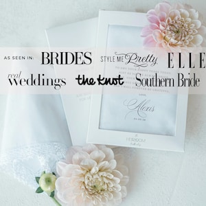 Cadeau mouchoir de mariage pour les parents, cadeau de mariage pour la mère de la mariée, cadeau de mariage pour le père de la mariée, cadeau personnalisé de sa fille image 2