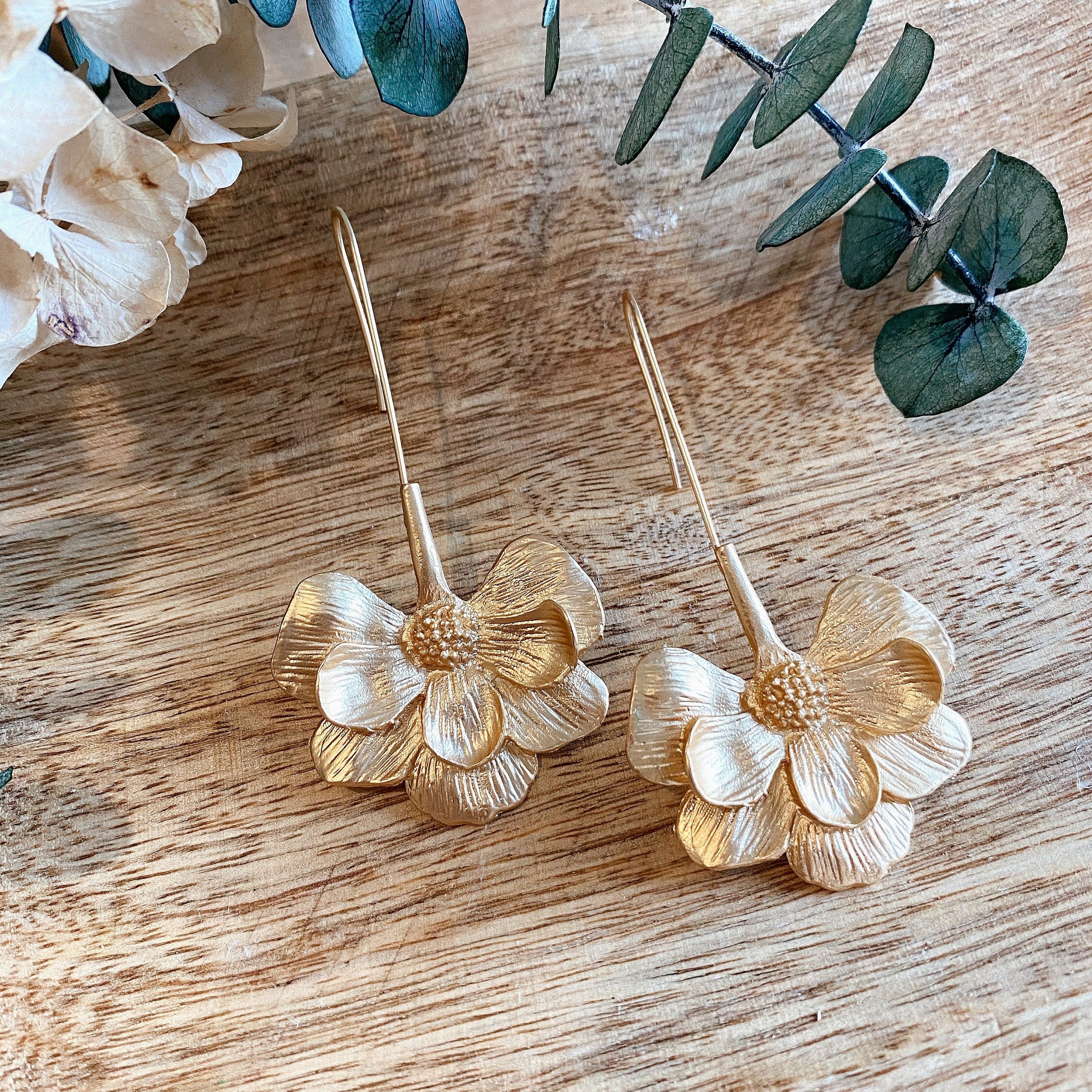 Boucles D'orelles à Franges Perlées Florales Nores Boucles D'orelles En Perles De Rocalle