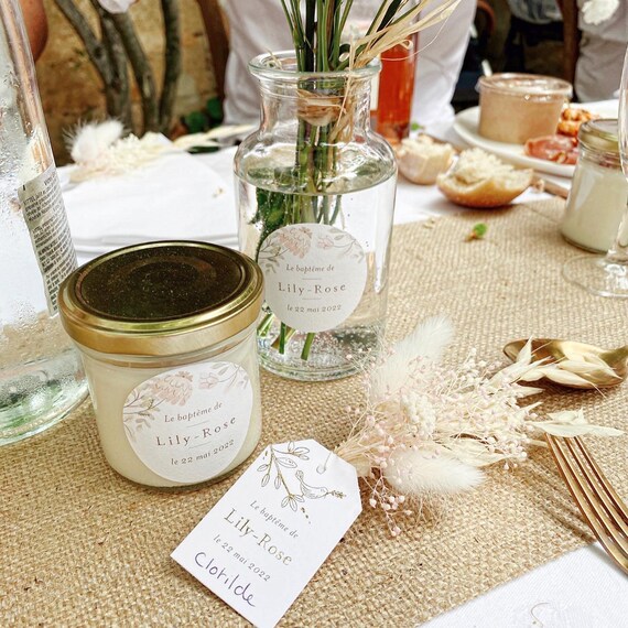 Mini Bouquets of Dried and Stabilized Flowers Camaieu of Beige