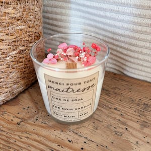 Teacher Gift Box - Natural Candle & Jewelry - Soy Wax - Dried Flowers - Thank You Gift for Teacher, End of Year - Gift Box image 8