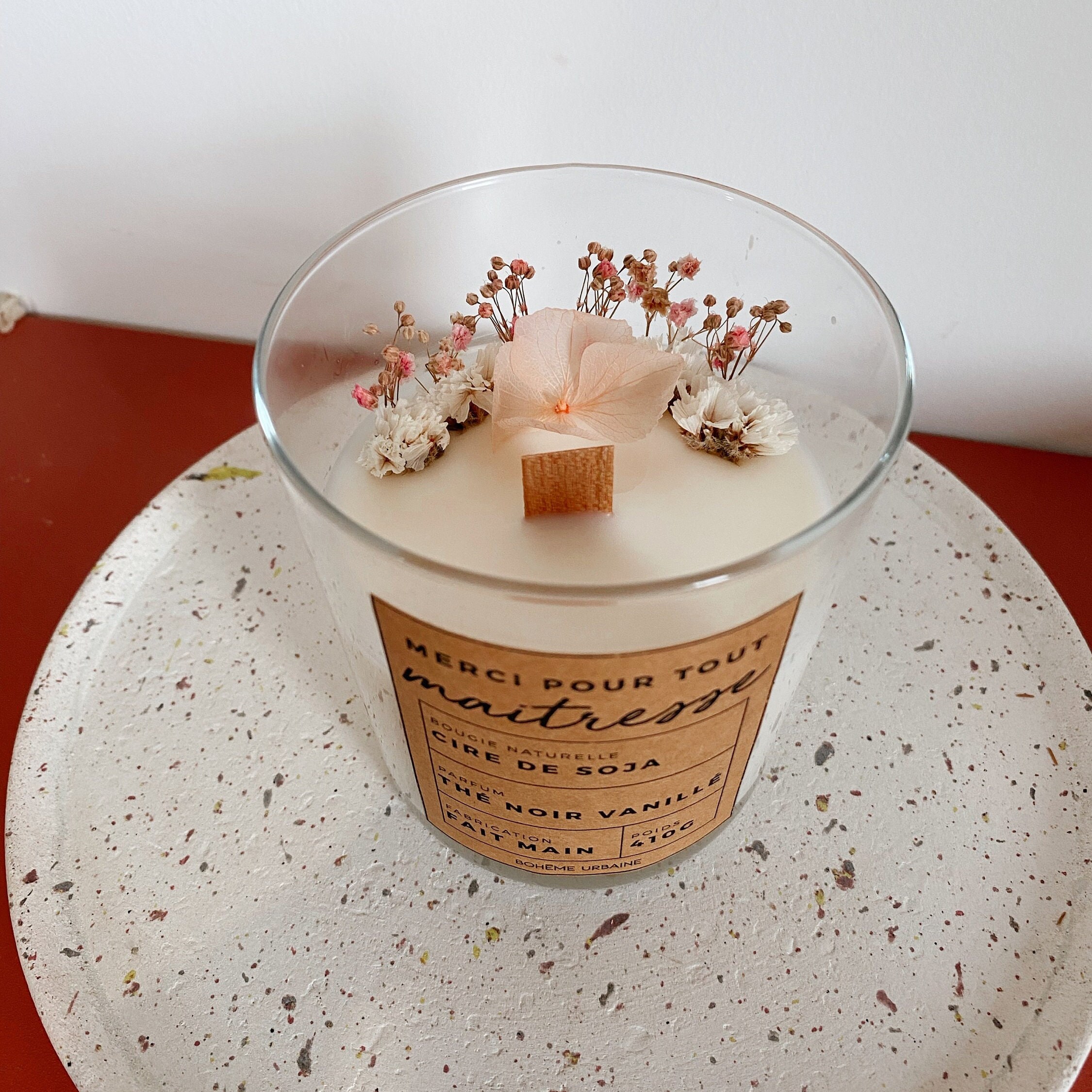 Tulolvae Cadeau Maitresse d'école Fin d'année, Candélabre en Bois en Forme de Coeur, Merci Meilleur Les Femmes Professeur Anniversaire Graduation Noel Idee Cadeaux