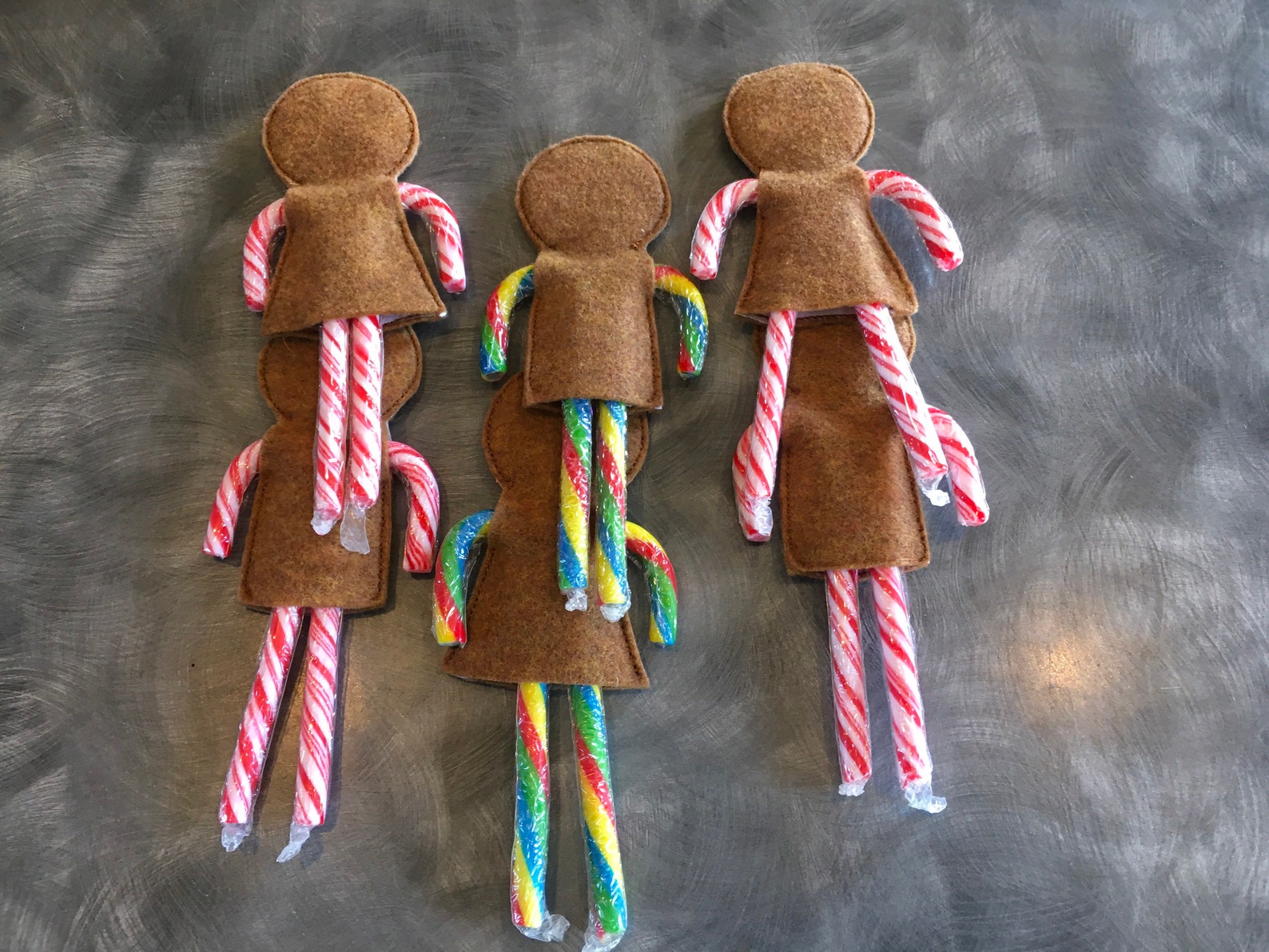 Cute Gingerbread Candy Cane Holders Your Choice of Color in Etsy