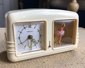 Vintage Waltham Ballerina Windup Alarm Clock - As Is