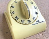 Rare Lux Minute Minder Yellow and Restored - 1950 s
